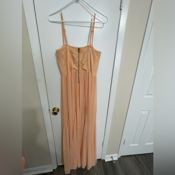 Alice+Olivia Peach Bustier Maxi Dress - Picture 2 of 3